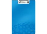 Leitz 4199-00-36 Cartella Per Appunti Wow, Din A4, Polistirolo, Blu-Metallico
