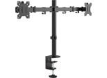Vision VFM-DPD2B Supporto Per Monitor/Supporto 68,6 Cm (27") Desk Nero"