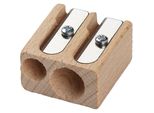 M+R 704110000 Doppel-Spitzer, Aus Holz, Blockform