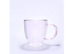 Tazza Termica Con Doppio Vetro 300Ml - Rosa