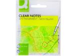 Q-Connect® KF10369 Sticky Note Pp - 76 X 76 Mm, Giallo Semi-Trasparente, 50 Fogli