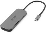 Acer Dokovací Stanice 7In1 Type-C Dongle, 1X Hdmi, 3X USB-A 3.2 Gen1, 1X Sd 3.0, 1X Microsd, 1X USB-C, Silver