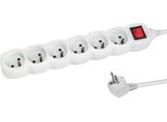 Multipresa Esperanza 6 Prese Interruttore 1,5 M Bianco