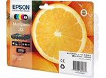 Epson 33 Multipack - Confezione Da 5 - Nero, Giallo, Ciano, Magenta, Nero Fotografico - Originale - Confezione Blister - Cartucce D'inchiostro