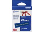 Brother TZE-RN54 Nastro Per Etichette Oro Su Blu
