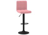 Vidaxl Sgabello Da Bar In Velluto Rosa