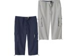 Atlas For Men - Pantaloni Cargo 2-Pack Per Uomo AF679 (5XL) (Grigio/Blu Navy)