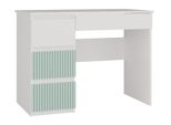 Scrivania Per Bambini Duster - Bianco / Menta, Versione Sinistra