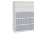 Cassettiera Con Cassetti Per Bambini Duster - Bianco / Blu