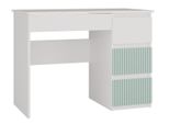 Scrivania Per Bambini Duster - Bianco / Menta, Versione A Destra