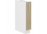 Mobile Estraibile Lajla - Larghezza 15 Cm, Cappuccino / Bianco