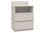 Comodino Con Cassetti E Ripiano Taavi - Cashmere
