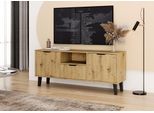 Mobile Tv Sitive Slim - Rovere Artigianale / Nero