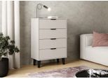 Cassettiera A Cassetti Sitive Slim - Cashmere / Nero