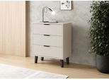 Cassettiera Con Cassetti Sitive Slim - Cashmere / Nero