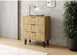 Cassettiera Con Cassetti Sitive Slim - Rovere Artigianale / Nero