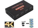 Splitter Hdmi 4 Uscite Hdmi 1080P 4K - Nero