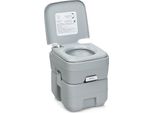 Wc Da Campeggio, Wc Da Viaggio, Wc Mobile, Wc Portatile Da Esterno, 20 L, Grigio