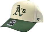 47 - Cappellino Da Baseball "Mlb Athletics Mvp"" BS6002 (Taglia Unica) (Beige/Verde)"