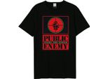 Amplified - Maglietta "Fight The Power Target"" Uomo/Donna Unisex GD3878 (Xl) (Nero/Rosso)"
