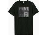 Amplified - Maglietta "4 Faces"" Per Uomo/Donna Unisex GD3945 (S) (Nero)"