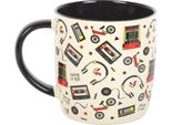 Something Different - Tazza Da Caffè, Anni Ottanta SD10461 (Taglia Unica) (Bianco)
