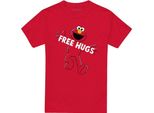 Sesame Street - Maglietta "Free Hugs"" Per Uomo/Donna Unisex TV21256 (Xl) (Rosso)"