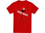 Sesame Street - Maglietta "Free Hugs"" Per Uomo/Donna Unisex TV21257 (L) (Rosso)"