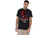Daredevil - Maglietta "Born Again Il Lavoro Del Diavolo Non è Mai Finito"" Per Bambini/Donne Unisex TV21866 (L) (Schwarz)"