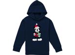 Disney - Maglione Con Cappuccio Per Bambini, Disegno Natalizio TV22262 (116) (Navy)