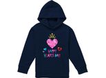 Principessa Disney - "Buon Giorno Dei Cuori!"" Kapuzenpullover Per Bambini, Valentinstag TV22290 (116) (Marine)"