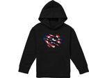 Capitan America - Felpa Con Cappuccio Per Bambini, Pullover TV22707 (152-158) (Nero)