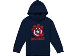 Capitan America - Felpa Con Cappuccio Per Bambini, Pullover TV22705 (116) (Navy)