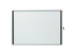 Nobo Glazed Case Internal Bacheca Per Appunti Interno Bianco Alluminio