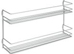 Metaltex Space Saver Smart Kitchen Pepito Kruidenrek 2 Etages 36X8X19 Cm Zilver