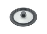 Metaltex Pannendeksel 20-24 Cm Glas/Silicone/Zwart