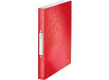 Leitz 42570026 Leitz Wow Raccoglitore Ad Anelli A 2 Anelli Rosso 3,2 Cm Din A4