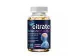 Magnesio Citrato 1000Mg (120 Capsule) Integratore Alimentare, Gambe, Crampi, Ansia, Muscoli, Cervello, Nervi, Cuore, Circolazione, Sonno, Tiroide