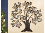 Gilde Wandrelief, Baum, "Baum"", Metall, Braun, Goldfarben, Silberfarben, , L. 1 Cm, B. 72 Cm, H. 70 Cm 67481"