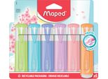 Evidenziatore Maped Fluo'peps Pastel Confezione In Blister Da 6 Pz