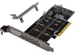 Inline Pcie Karte Zu 2X Intern Nvme M.2 Key M Bifurcation X8 (76660N)