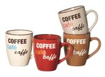 Ritzenhoff & Breker Tazza Da Caffè Coffee Talk, 0,39 L In Ceramica, Lavabile In Lavastoviglie, Con Decorazioni (H)110, - 8 Pezzi (7