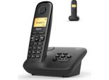 Gigaset A270A Duo - Telefono Cordless - Segreteria Telefonica Con Id Chiamante - Dect\Gap - Nero + Portatile Aggiuntivo