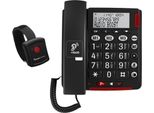 Audioline Amplicomms Bigtel 50 Alarm Plus - Telefon Mit Schnur - Dunkelgrau (ATL1425642)