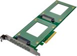 Inline Pcie Karte Zu 2X Intern U.2 Nvme SFF-8639 Bifurcation X8 (76660O)