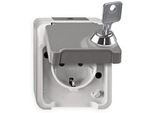 Merten MEG2422-8029, Tipo Di Presa: Cee 7/3, Tipi Di Spina Supportati: Cee 7/4, Colore Del Prodotto: Grigio, Grado Di Protezione Internazionale (Codice Ip): IP44. Tensione Di Ingresso: 250 V, Amperaggio (Massimo): 16 A. Larghezza: 73 Mm, Profondità: 70 Mm, Altezza: 83 Mm (MEG2422-8029)