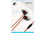 Sennheiser Cx 300S - Cuffie Con Microfono - Auricolari - Cablati - Spinotto Da 3,5 Mm - Isolamento Acustico - Rosso (40