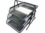 Helit H2518295 Helit Briefablagen-Set "The Bridge Network"", Nero"
