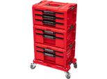 Qbrick System Pro Drawer Workshop Set 3 Rosso Ultra Hd Personalizzato