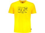 T-Shirt Manica Corta Girocollo Logo Giallo Gian Marco Venturi : Taglia - Xl Taglia: Xl